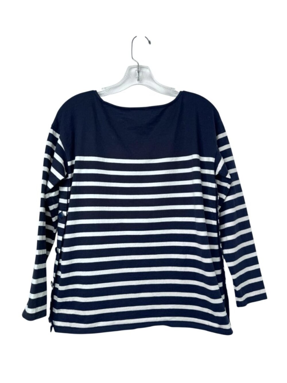 Sézane Navy and White Striped Noan Marinière Sweater - Picture 6 of 11